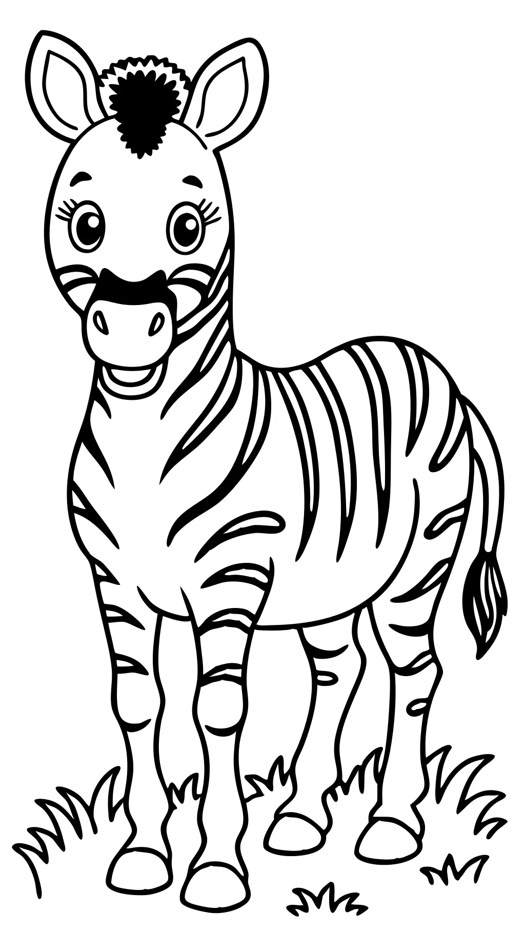 zebra coloring book pages